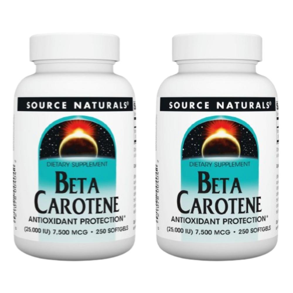 Source Naturals Beta-Carotene 7,500mcg 25,000IU 2 pcs 250 Tablets