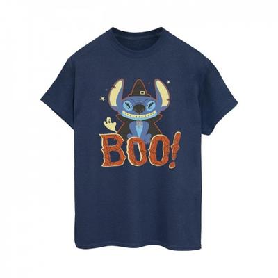 Feminino/senhoras Lilo & Stitch Boo! Camiseta Namorado de Algodão