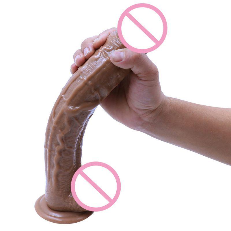 12.4 Inch Realistic Huge Dildo with Suction Cup for Women Massage Wand
