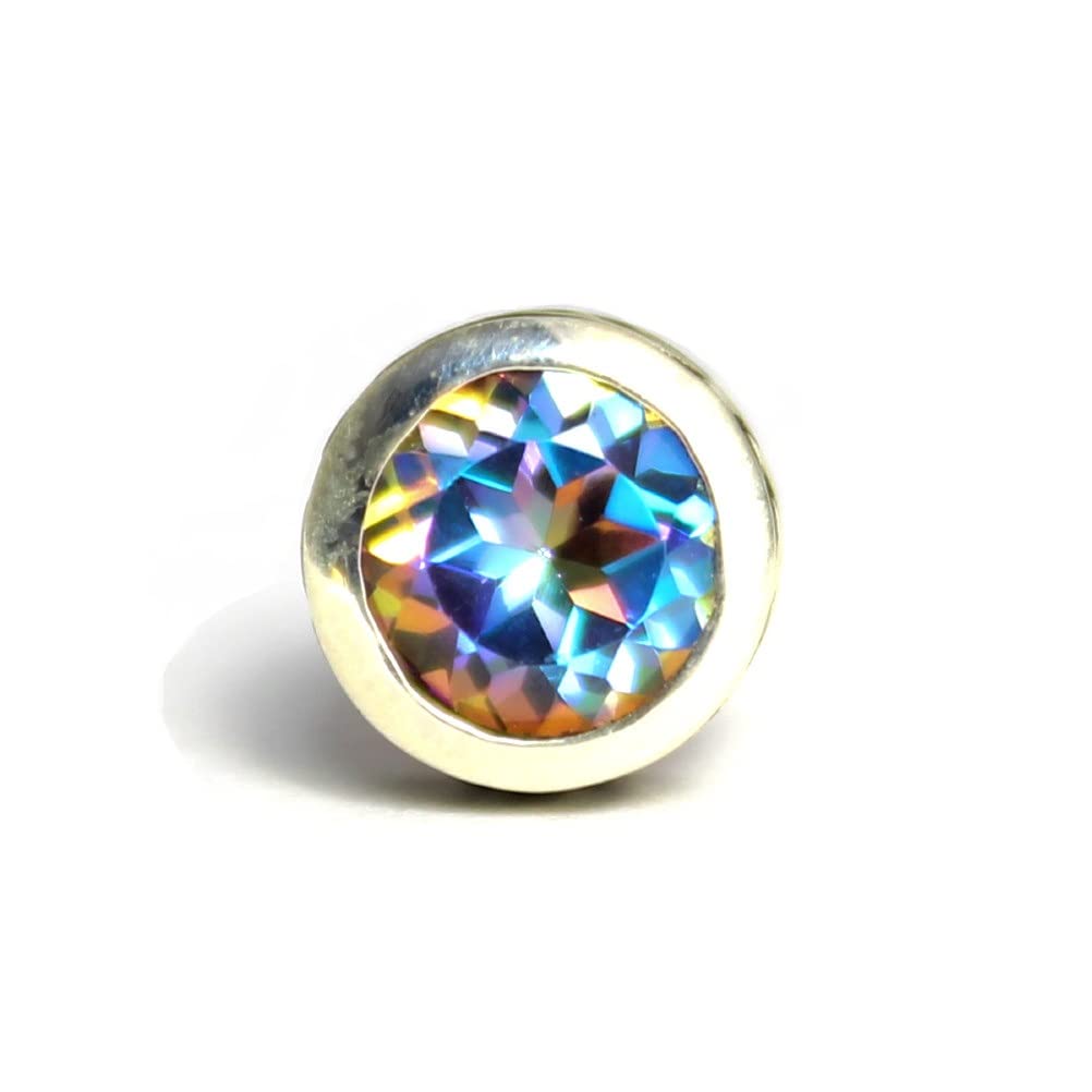 

good vibrations zirconia silver earrings for women синій