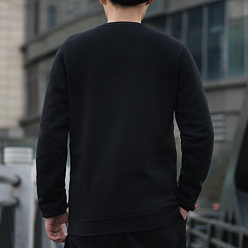 Nike Ανδρικό Φούτερ Μακρυμάνικο με Στρογγυλή Λαιμόκοψη και Μεγάλη Εκτύπωση Λογότυπου Μαύρο DH1390-010