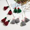 Women Earrings Christmas Hat Earrings Knitted Wool Hat Earring Cute Pendant Personality Funny