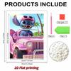 Disney Pearl Painting Stitch Pink ATV Vacation Creative Art 5D Exquisite Landscape Sparkling Craft Home Wall Decoration DIY Handmade Gift