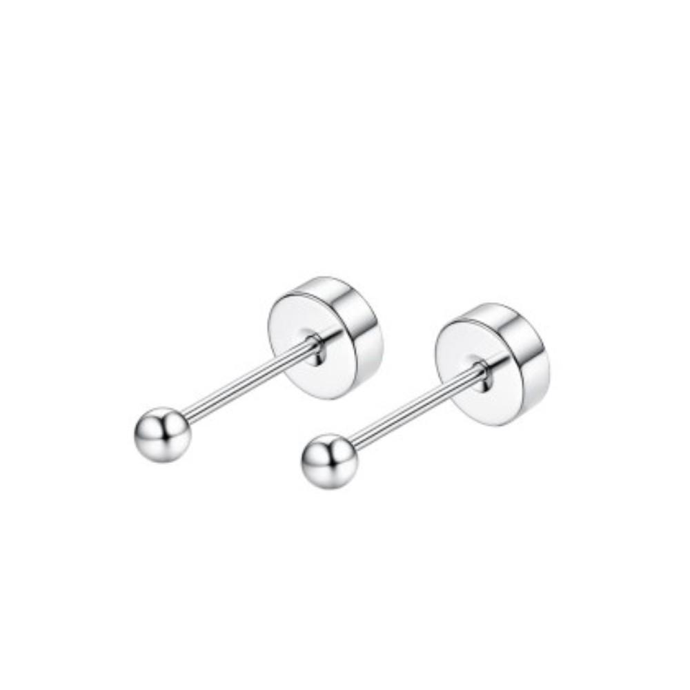

10 Pair 2mm Tiny Gold Flat Back Stud Earrings for Women Men Hypoallergenic Surgical Steel CZ Ball Small Stud Earrings Set