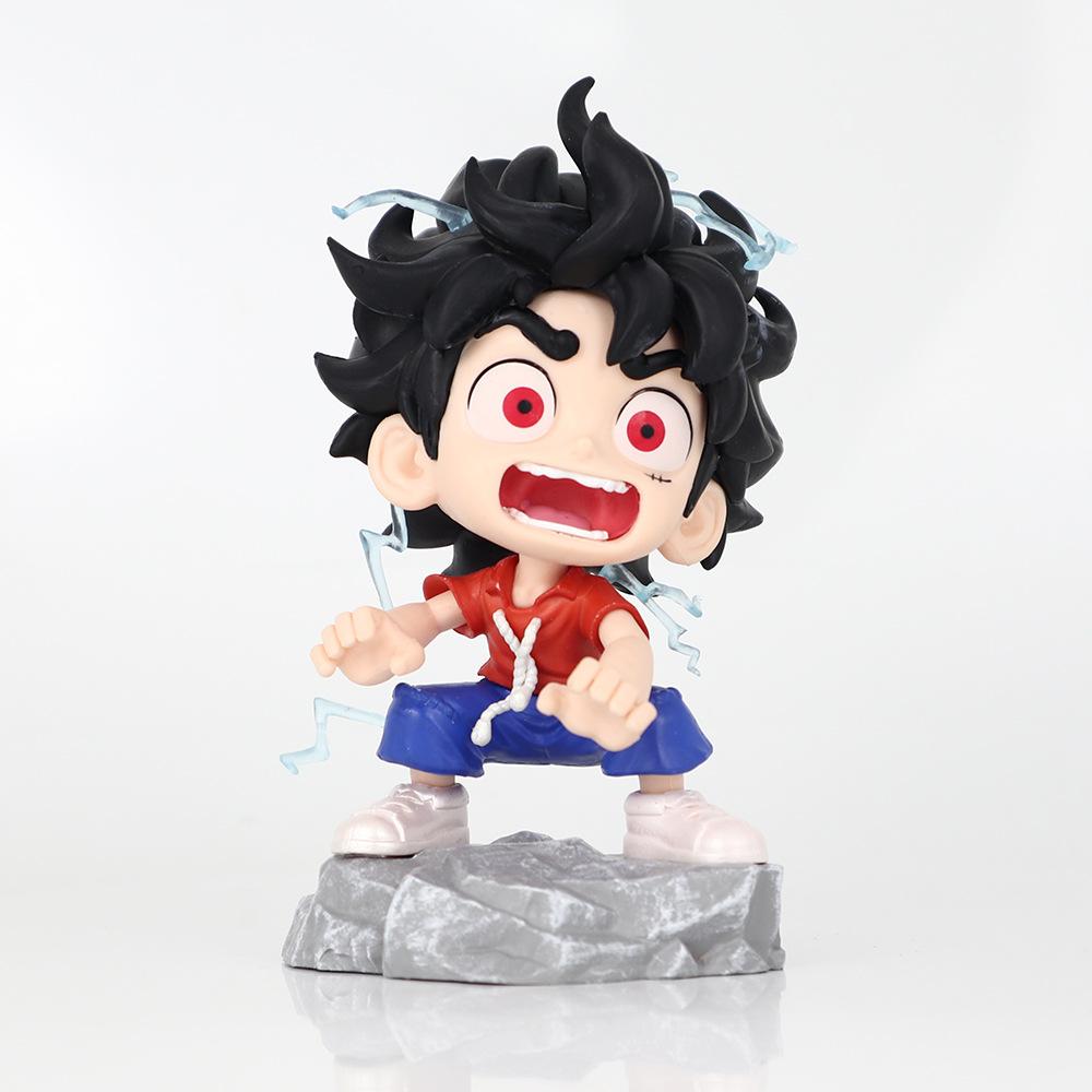 

Piece One Nika Luffy Pvc Toy Model Desktop Decoration Children Christmas Gift чорний