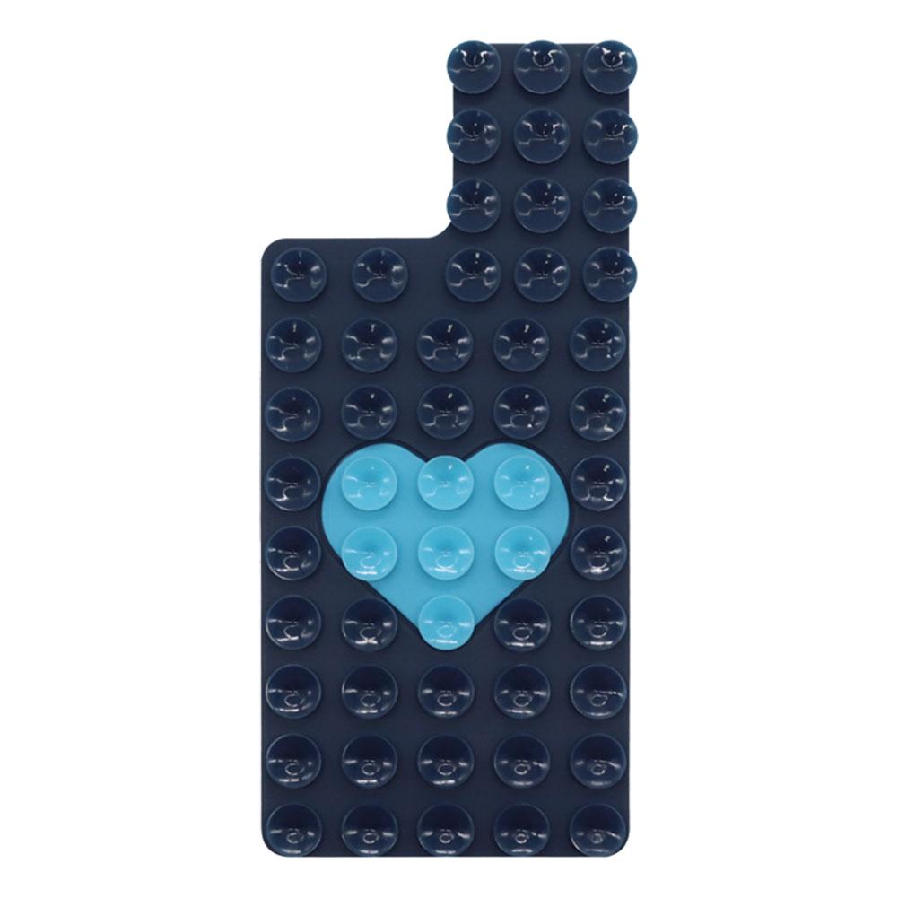 Heart Double-sided Suction Cup Anti Slip Silicone Suction Mobile Pad Cups Phone For Mobile Back G2Y1