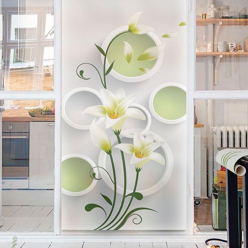 Autocolante de sticlă pentru baie Bai translucid Opac Anti-transparent Fereastră de balcon Opac Film de sticlă mată Anti-peep