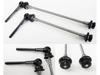 DIXNA Titanium Hub Quick Release Front and Rear Black Sticks, Set,