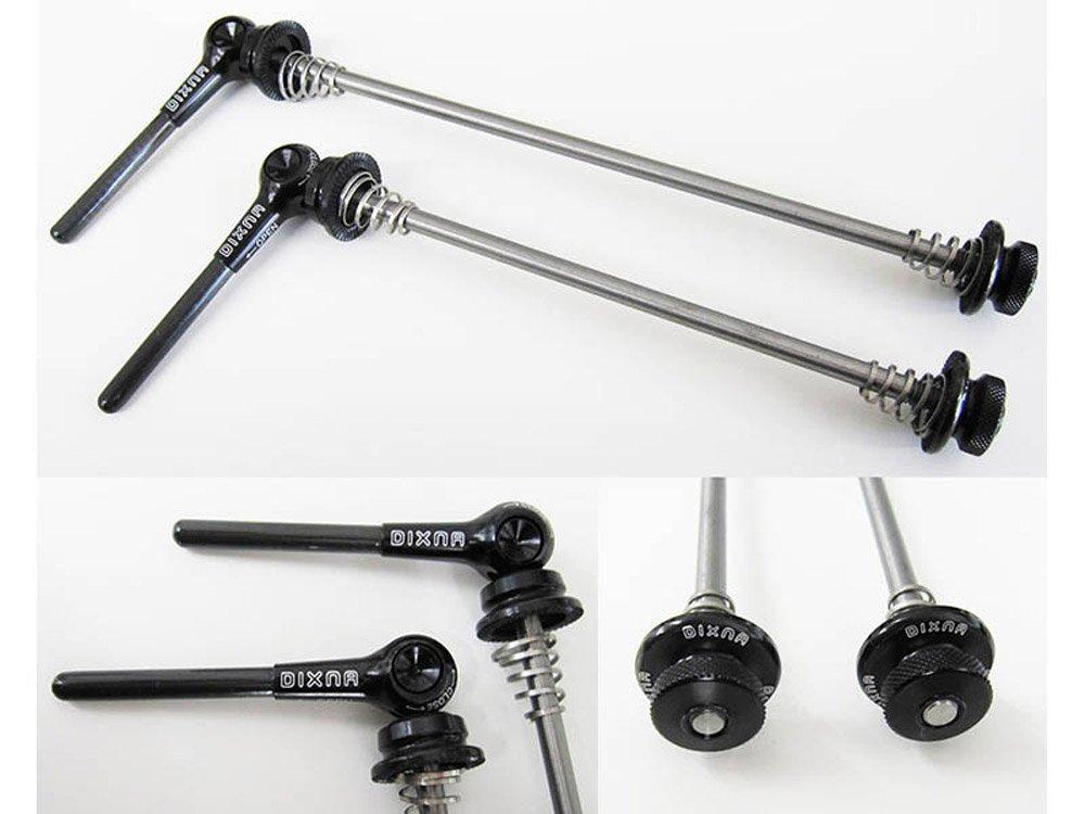 

DIXNA Titanium Hub Quick Release Front and Rear Black Sticks, Set,