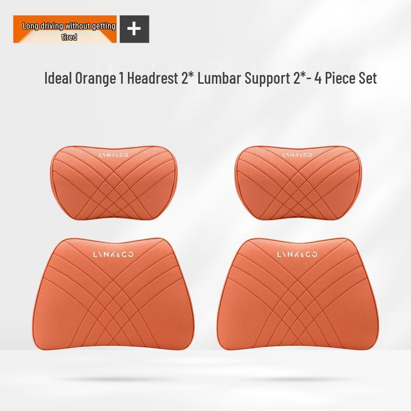 Lynk & Co Car Neck Pillow & Seat Back Cushion for Models 01, 02, 03, 05, 06, 08, 09 - Interior Decoration Accessory.