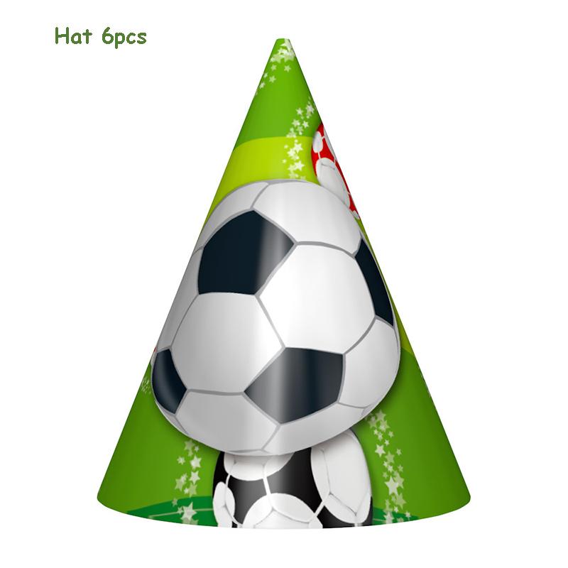 Golden World Football Soccer Kids Birthday Party Decoration Plates Straw Bunting Loot Bag Tablecloth Soccer Party Supplies