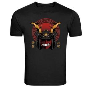 Samurai Helmet Mask Japanese Warrior Graphic T Shirt