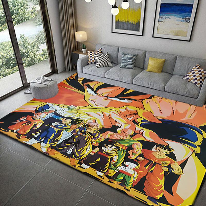 Dragon Ball Majin Buu Design Floor Carpetanime Soft Washable Cartoon Floor Carpet