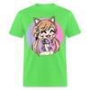 Cute Chibi Style Shirt Kawaii Anime Kitty Girl Chan with Cat Ears T-Shirt 5