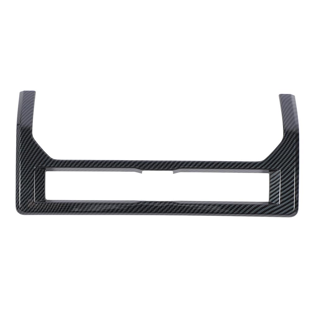 Front Center Air Vent Outlet Frame Trim Carbon Fiber Style Dashboard AC Outlet Vent Cover Trim for