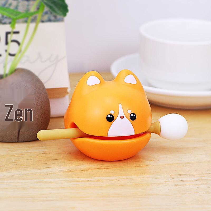 Klopfender Buddha Holzfisch Schreibtischornament - Kleine kreative Geschenkdekoration