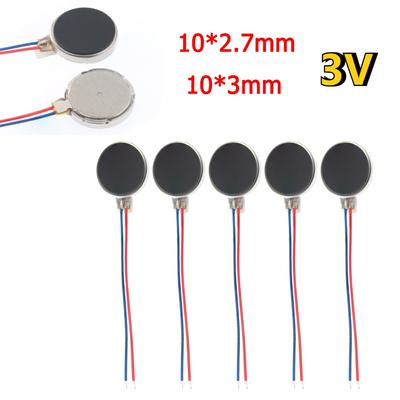 5PCS Micro Moteur de Vibration 3V 12000 tr/min Plat Type Pièce Bouton Moteur Vibratoire CC 1027 1030 pour Téléphone Mobile Pager Tablette