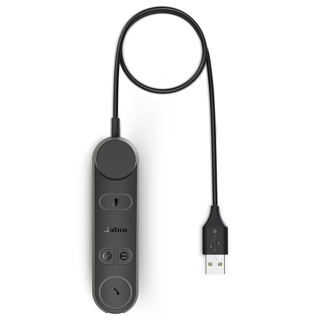 Jabra Engage 50 II Wired Stereo Headset with Link Call Control, Noise Cancelling, 3-Mic Technology, USB-A Cable, Ultra-Lightweight, MS Team