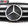 Chrom Schwarz Sport Style Front Rennsportgrill Mit 3D Stern Emblem Logo Für Mercedes Benz C-Klasse W203 2001-07 C200 C240 C320 C350 WE5