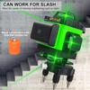 3D/4D 16 Line Laser Level Green Light Self-Leveling 360° Rotary Cross Auto Measurement Tool Remote Home Line New