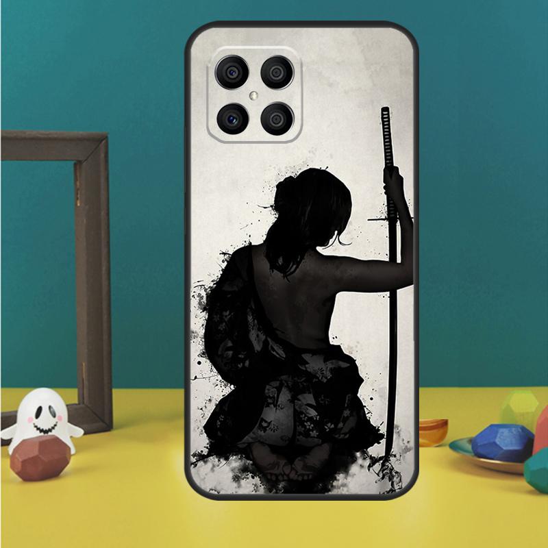 

Anime Girl Samurai Case For Honor 200 Pro X9b X9a X8b X8a X8 X9 X9c 50 70 90 Lite Honor Magic 5 6 7 Pro Cover Honor X8b