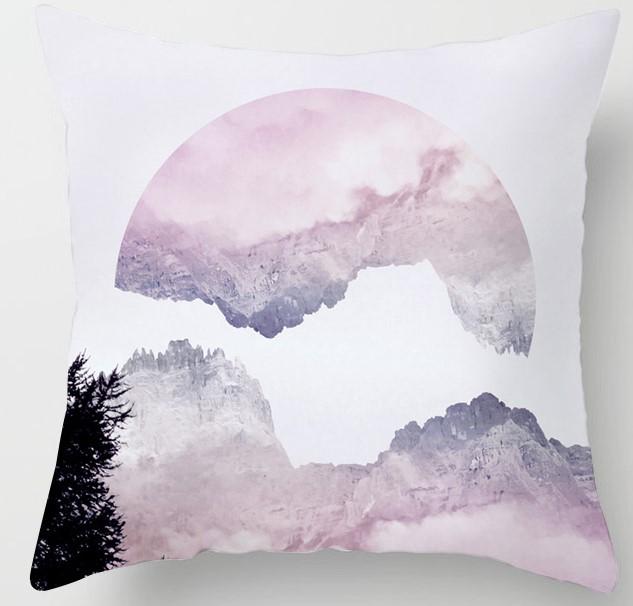 

Современная простая скандинавская розовая мраморная наволочка геометрическая абстрактная подушка диван персиковая кожа бархатная наволочка 45*45cm