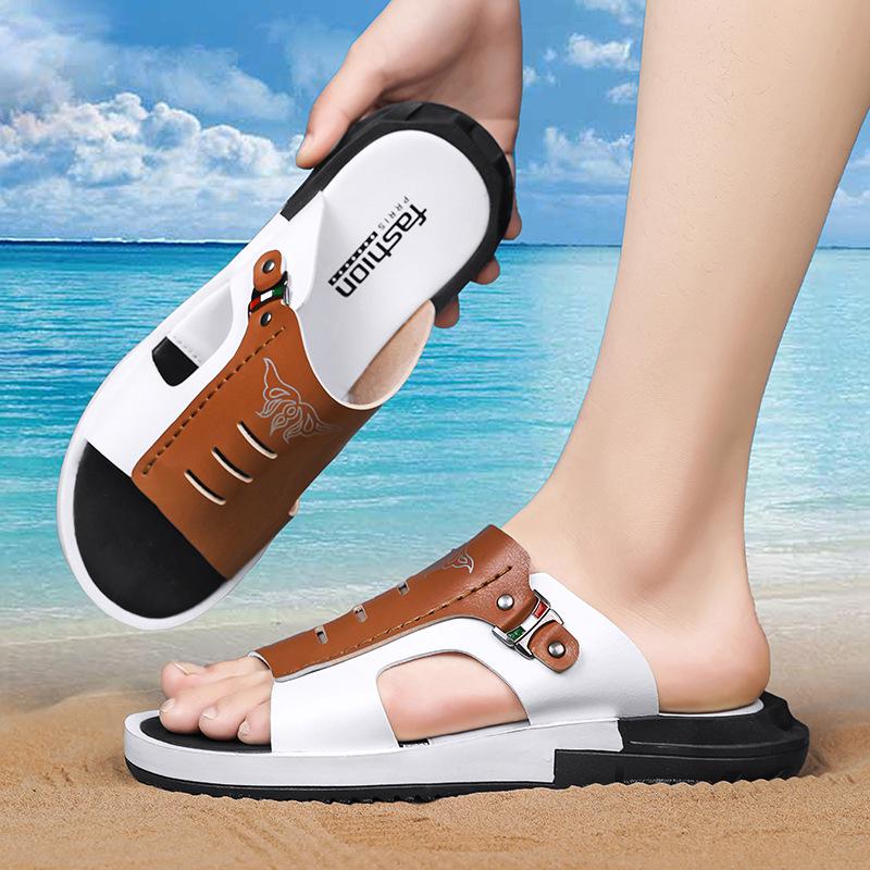 Sommar 2025 Gränsöverskridande Herr Non-Slip Utomhus Enremmig Strandtofflor