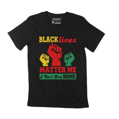 Pánske tričko Nemôžem zostať doma Black Lives Matter Ja Oblečenie Grafické tričko