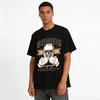 Vintage Boxing Skull Print Tee Heavyweight Knockout Boxing Style Top Pure cotton T-shirt