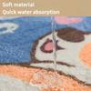 2025 Bear Floor Mat Imitation Cashmere Carpet Household Dirt-Resistant Entrance Door Mat Bathroom Water-Absorbent Non-Slip Foot Mat
