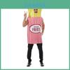 Halloween Pommes Kostüm für Erwachsene mit Polyestergewebe für Campuspartys und Bühnenshows