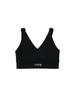 YEEL Logo Double Strap Bralette Black