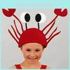 Colorful Lobster And Crab Hats For Cosplay And Dress-up Adjustable Size For All Ages Handcrafted Headpieces