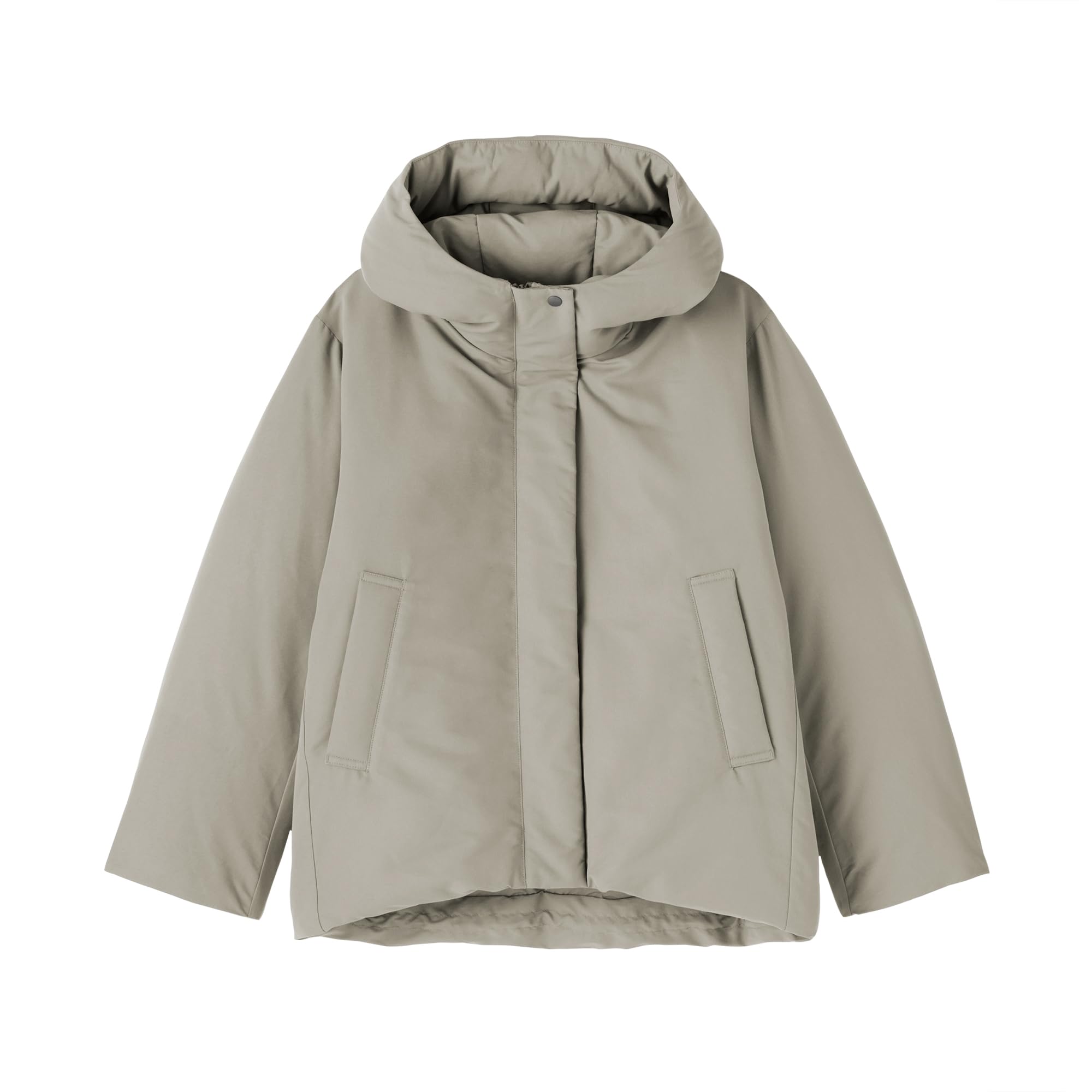 

MUJI Down Grayish XXL Women s Water-Repellent Jacket, BD11BA5A, Brown, Women s