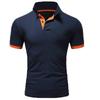 Camisa Polo de Hombre de Tendencia 2026: Manga Corta, Color Sólido, Parche de Moda, Logotipo Personalizable para Verano.