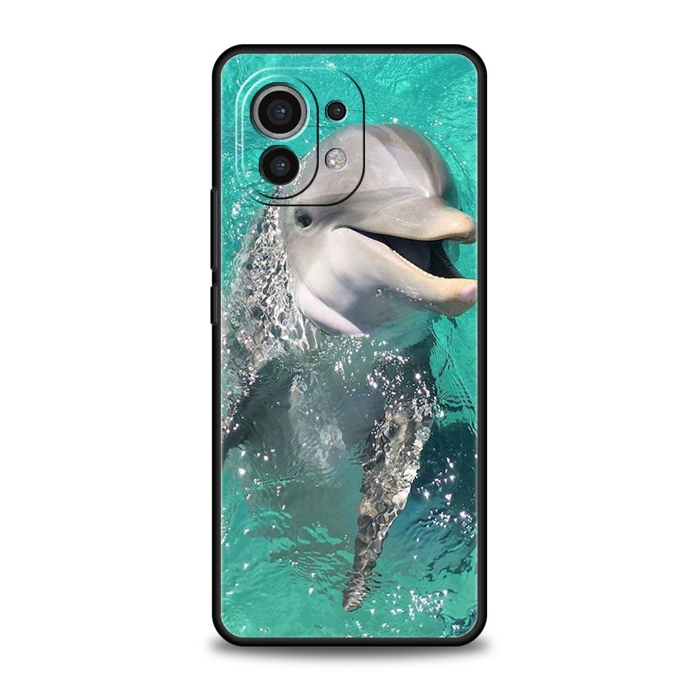 Ocean Animal Dolphin Phone Case For Xiaomi 12T 12 13 Pro Poco X3 NFC M3 F3 F4 M4 X4 Mi Note 10 11 Lite 10T 5G 11T 9T Soft Cover