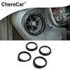 Air Vent Outlet Cover Decor Trim Accessories For Chevrolet Camaro 2016+ Black