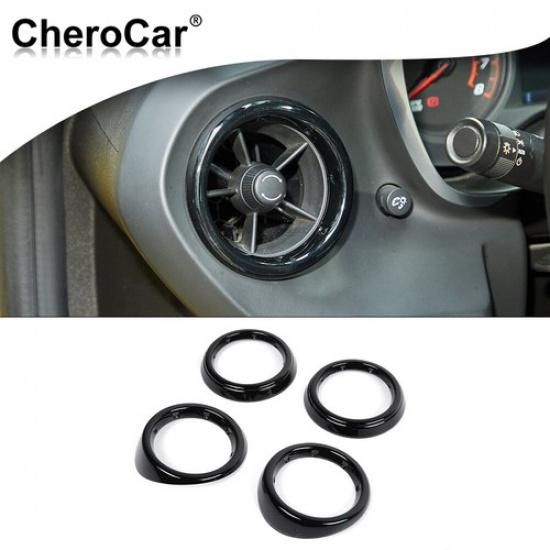 Air Vent Outlet Cover Decor Trim Accessories For Chevrolet Camaro 2016+ Black
