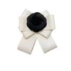 Korean Fashion Fabric Bow Tie Camellia Flower Brooch Shirt Sweater Collar Pins for Women Wedding Party Jewelry Accessories