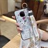Fashion Design Phone Holder Phone Case For Nokia 5.4 Wrist Strap Cartoon Lanyard Protective Anti-knock Anti-dust Ring