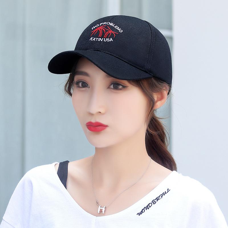 Весенне-осенняя шляпа от солнца для молодой унисекс пары, защита от солнца, бейсболка, летняя шляпа чёрный