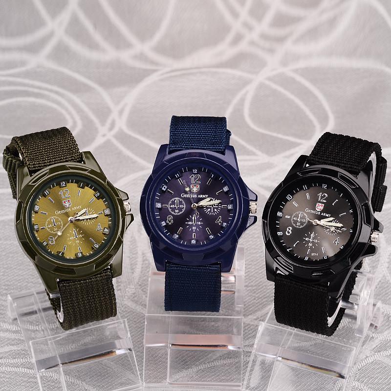 Man Wach  Men Nylon band Military watch Gemius Army watch High Quality Quartz Movement Men sports watch Casual wristwatches