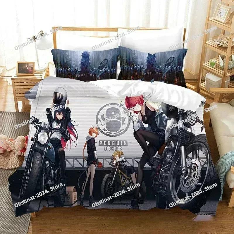 New 3D Arknights Beding Set Printed Bed Linen Set With Pilowcase Bed Soft Duvet Cover Soft Single Double Quen Super King-Sized Dimensionsd Dimensions