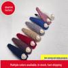Pearl Fluffy Hair Clip: Plush, Stylish Autumn/Winter Hairpin for Women