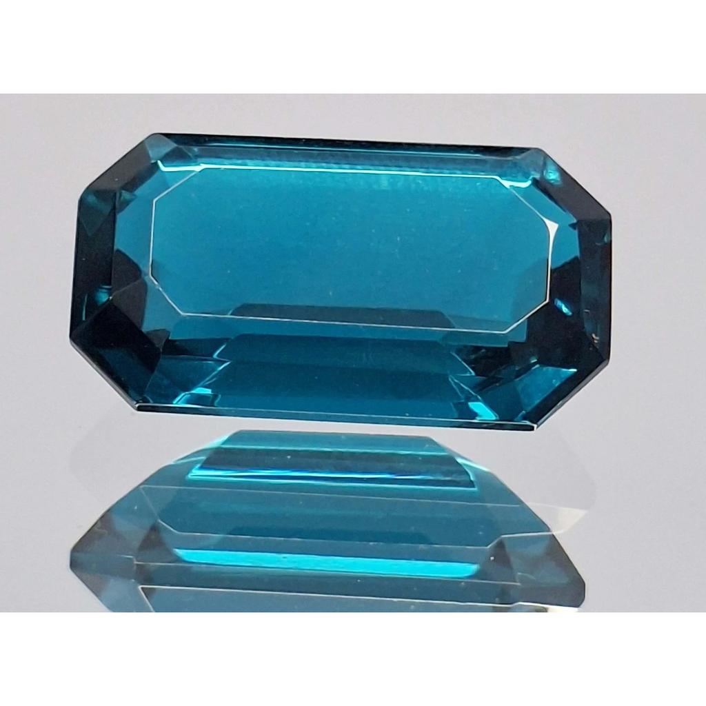 Natural Indicolite Tourmaline Blue Emerald Cut 10-12 Ct Fabulous Loose Gemstone