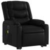 Vidaxl Reclining Lift Chair with Massage, Electric, Black
