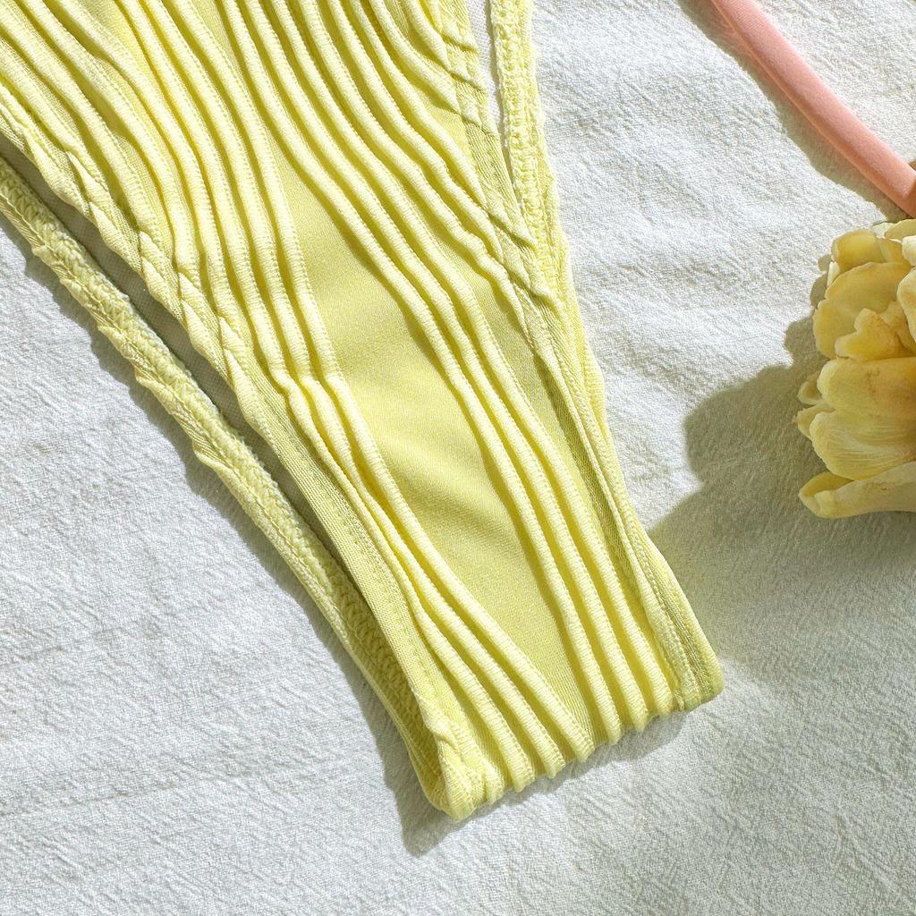 2025 European & American Sweet Personality Split Bikini Swimwear