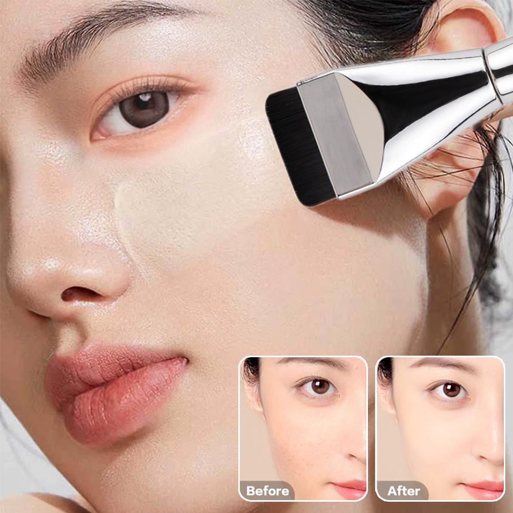 1/3/5PCS Flat-head Foundation Brush Ultra-thin Brush Head One-line Foundation Brush Perfect for Face Contouring
