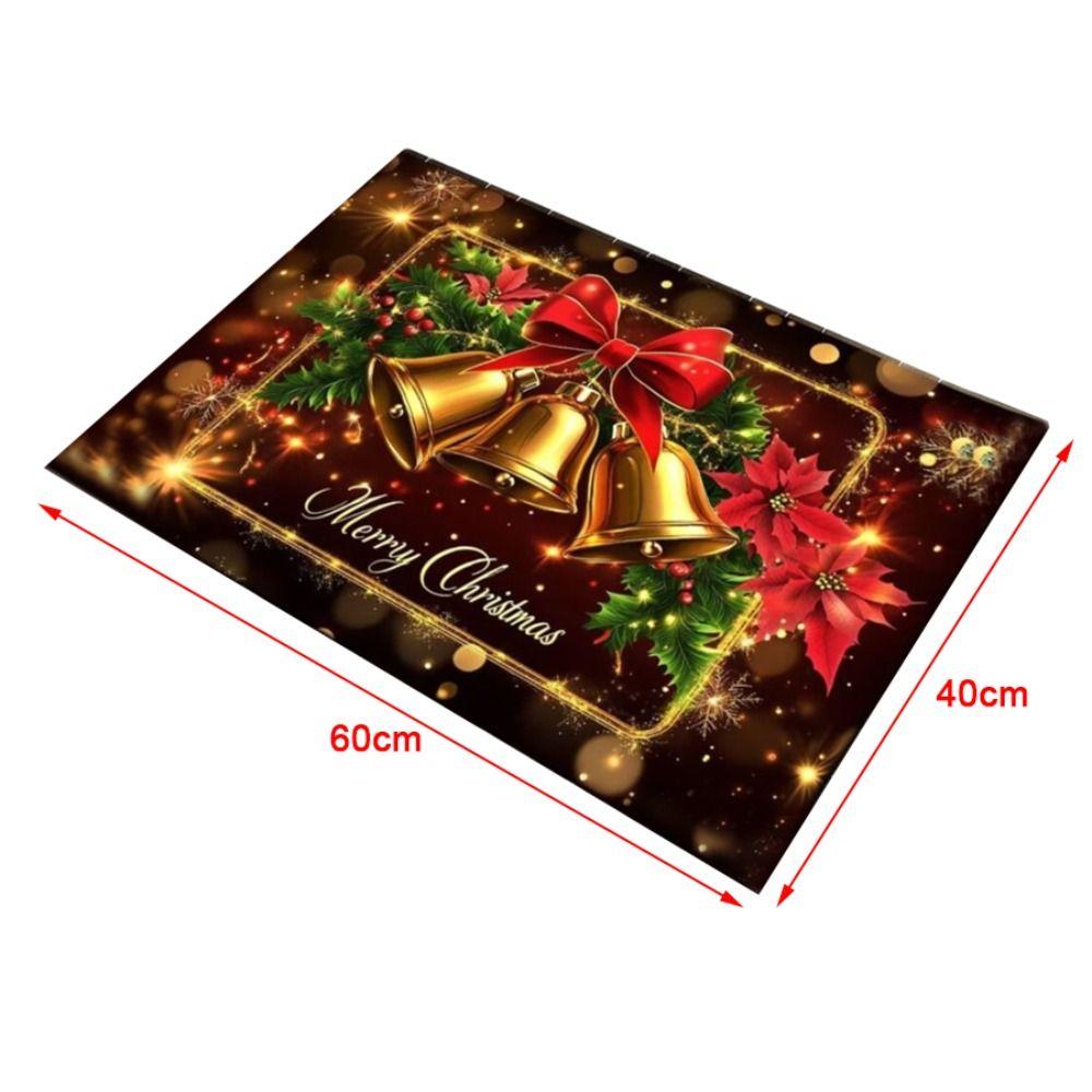 Antypoślizgowa Trwała Mata Łazienkowa Mata Podłogowa Antypoślizgowa Dywan Świąteczny Dekoracje Świąteczne