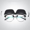 Polarized Clip Sunglasses Myopia Glasses Clip Driver Fishing Outdoor Cycling Night Vision Myopia Clip-On Sun Shading Eyeglasses